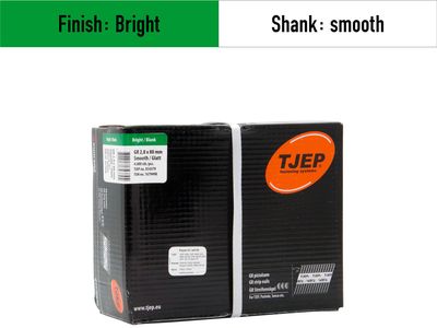 Tjep GR 28/80 Strip Nails - 834379 - bright - smooth shank