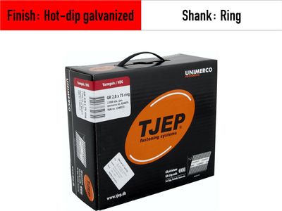 Tjep GR 28/75 Strip Nails - 834075 - hot-dip galvanized - ring shank