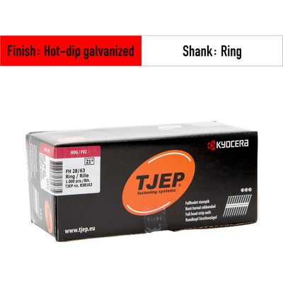 Tjep FH 28/63 Strip Nails - 838163 - hot-dip galvanized - ring shank
