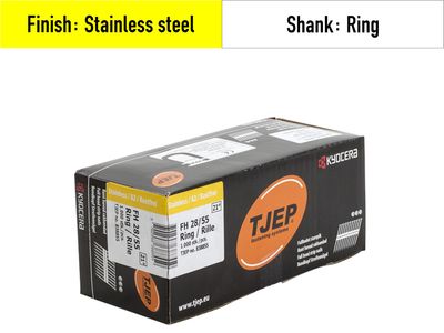 Tjep FH 28/55 Strip Nails - 838855 - V2A stainless steel - ring shank