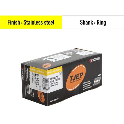 Tjep FH 28/55 Strip Nails - 838855 - V2A stainless steel - ring shank