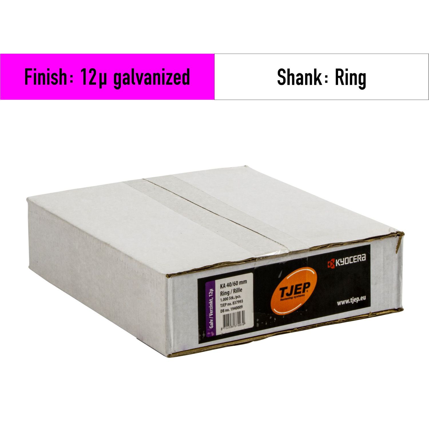 Tjep KA 40-50 Anchor nail - 837992 - 12µ galvanized