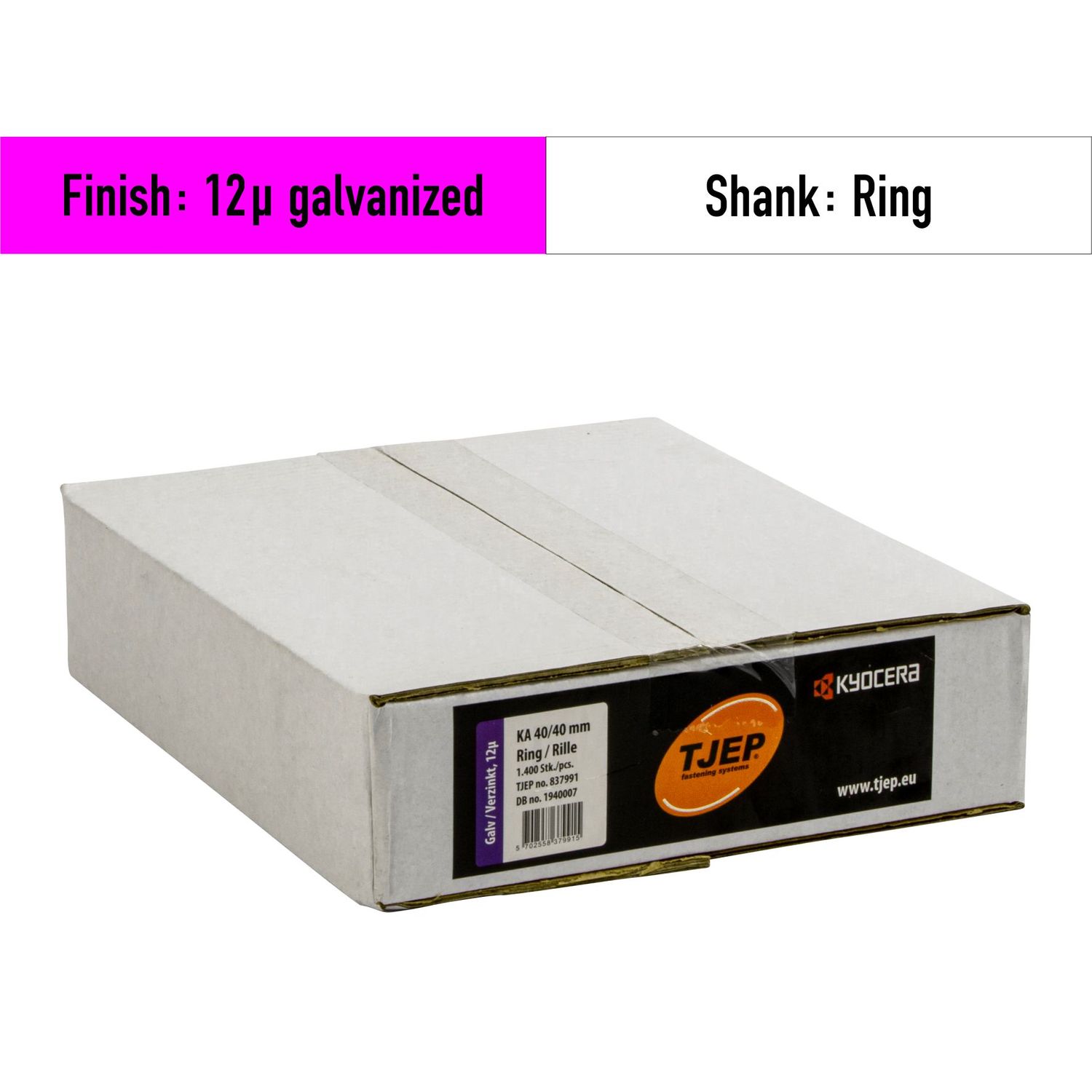 Tjep KA 40-40 Anchor nail - 837991 - 12µ galvanized