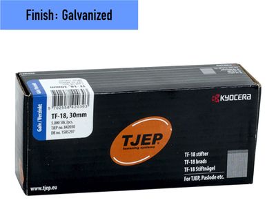 Tjep TF-18 Brad Nail - 30 mm - 842030 - Galvanized