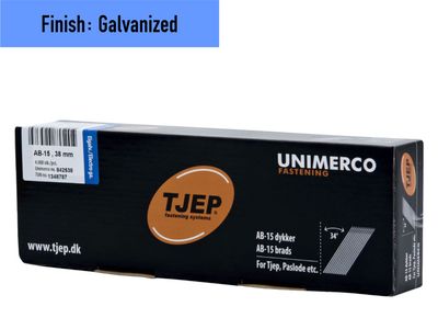 Tjep AB-15/38 Finish Nail - 38 mm - 842538 - Galvanized