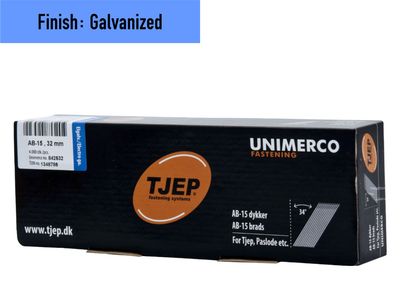 Tjep AB-15/32 Finish Nail - 32 mm - 842532 - Galvanized