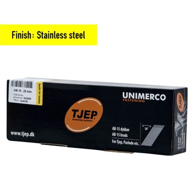Tjep AB-15/25 Finish Nail - 25 mm - 842526 - Stainless steel