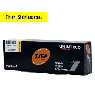 Tjep AB-15/32 Finish Nail - 32  mm - 842533 - Stainless steel