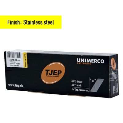 Tjep AB-15/38 Finish Nail - 38 mm - 842539 - Stainless steel