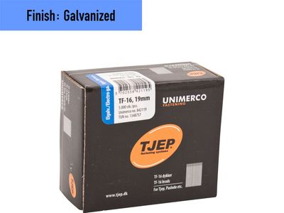 Tjep TF-16/19 Brad Nail - 19 mm - 842119 - Galvanized