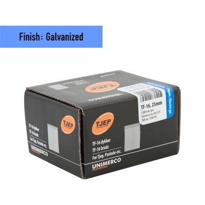 Tjep TF-16/25 Brad Nail - 25 mm - 842125 - Galvanized