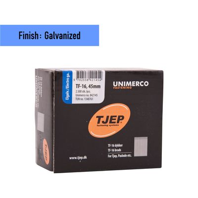 Tjep TF-16/45 Brad Nail - 45 mm - 842145 - Galvanized