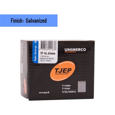 Tjep TF-16/63 Brad Nail - 63 mm - 842163 - Galvanized