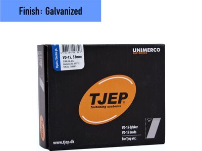 Tjep VD-15/32 Brad Nail - 32 mm - 842732 - Galvanized