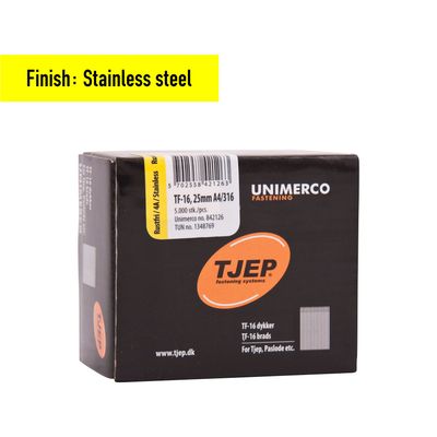 Tjep TF-16/25 Brad Nail - 25 mm - 842126 - Stainless Steel