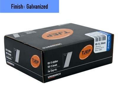 Tjep VD-15/50 Brad Nail - 50 mm - 842750 - Galvanized