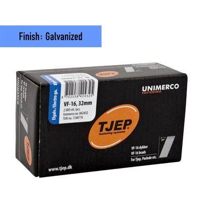 Tjep VF-16/32 Brad Nail - 32 mm - 842432 - Galvanized