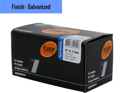 Tjep VF-16/51 Brad Nail - 51 mm - 842451 - Galvanized