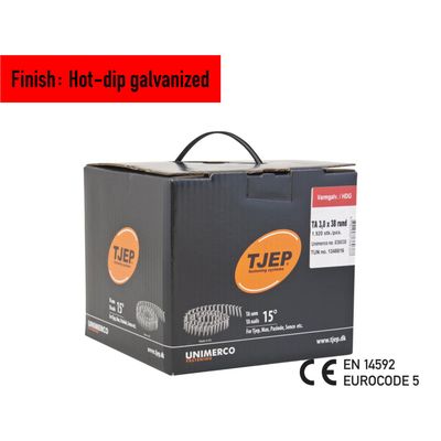 Tjep TA 30/38 roofing nail - 38 mm - 836038 - Hot-dip galvanized