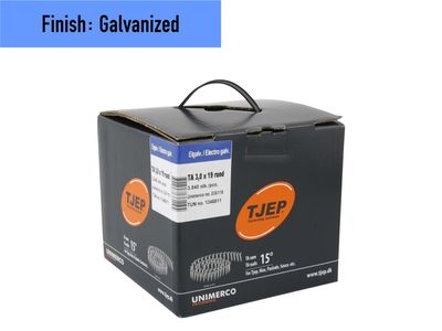 Tjep TA 30/19 roofing nail - 19 mm - 836119 - Galvanized