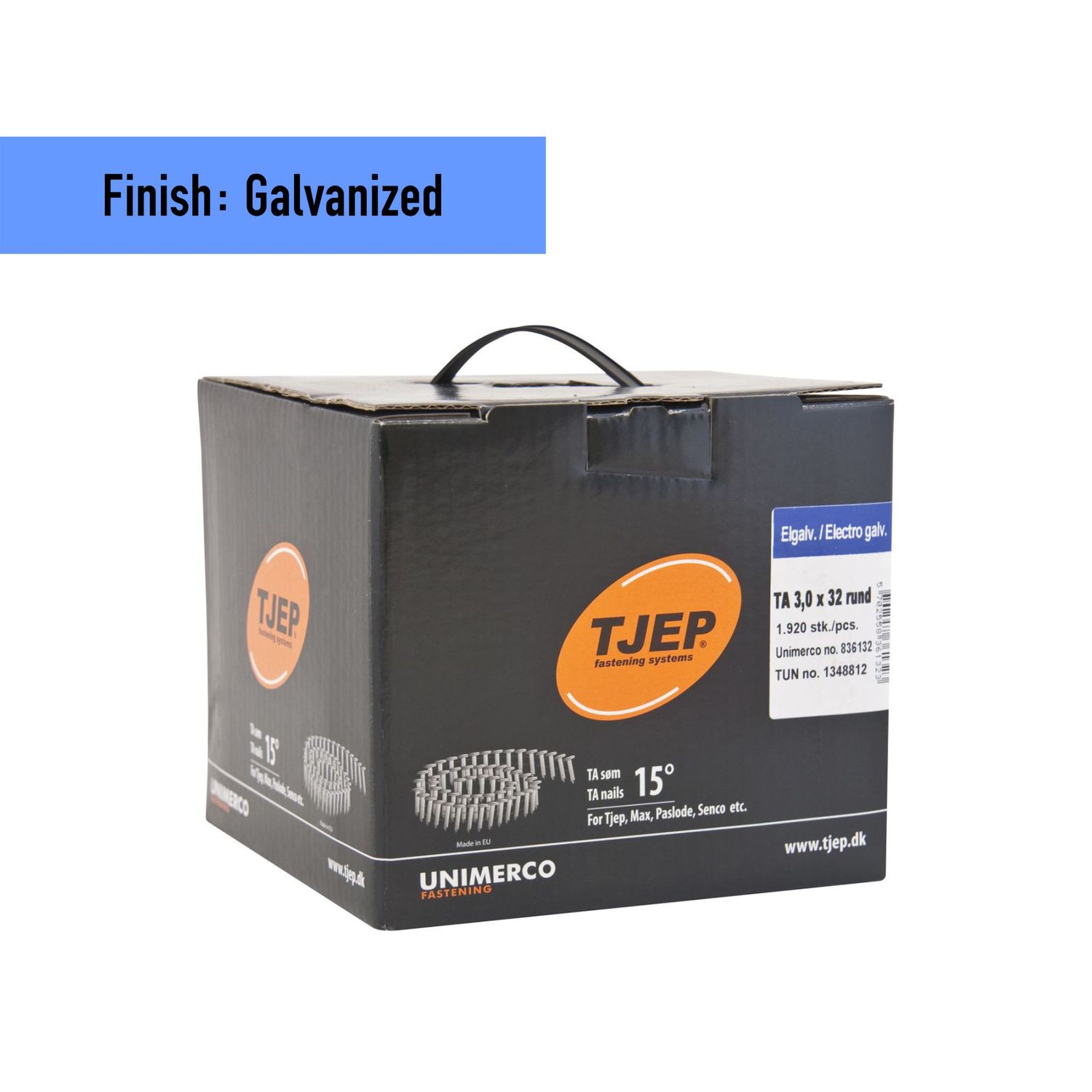 Tjep TA 30/32 roofing nail - 32 mm - 836132 - Galvanized