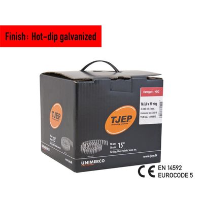 Tjep TA 30/19 roofing nail - 19 mm - 836019 - Hot-dip galvanized