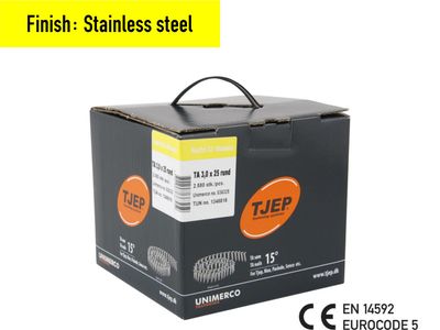 Tjep TA 30/25 roofing nail - 25 mm - 836325 - Stainless steel V2A