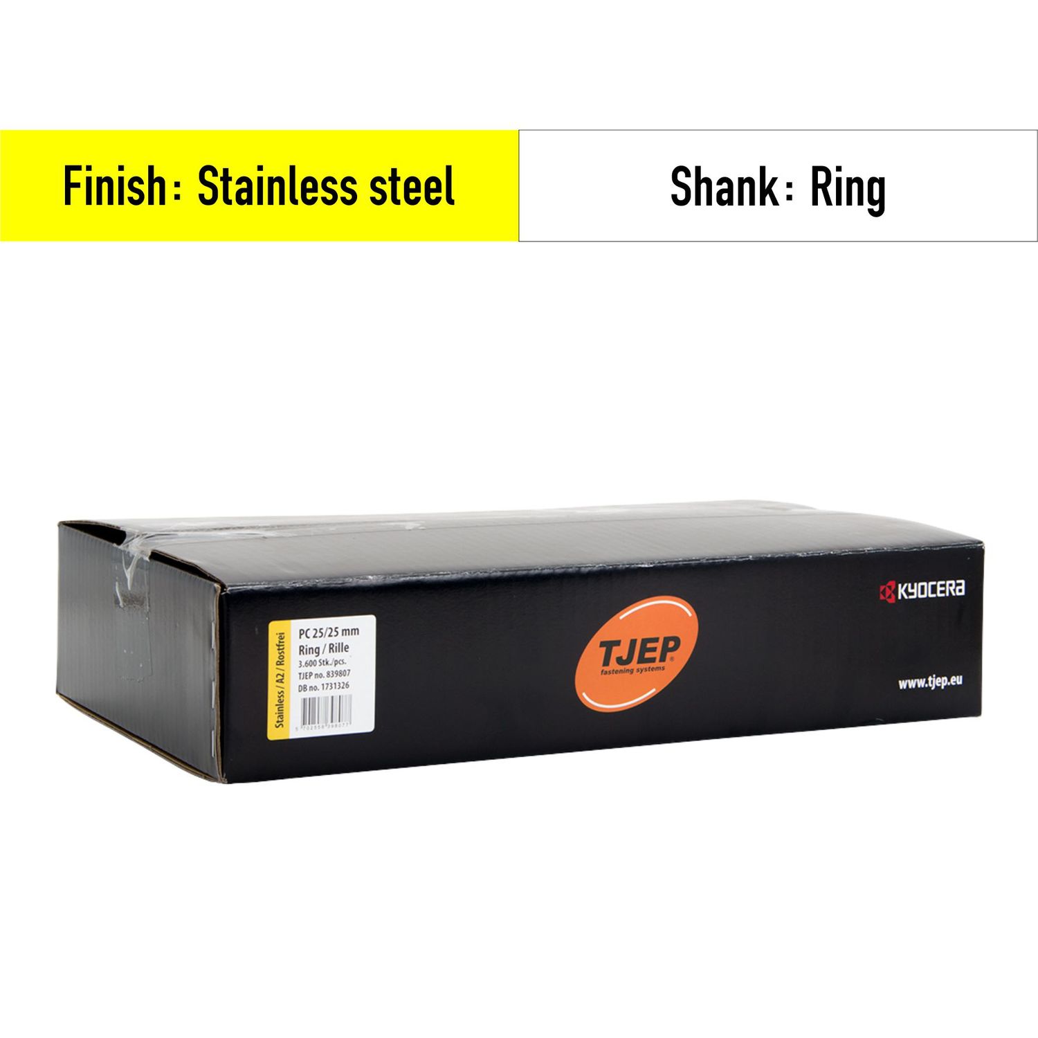 Tjep PC 2.5x25 haften nail - 25 mm - 839807 - Stainless steel V2A