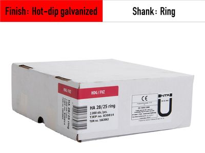 Tjep HA 2.8x25 haften nail - 25 mm - 839814 - Hot-dip galvanized