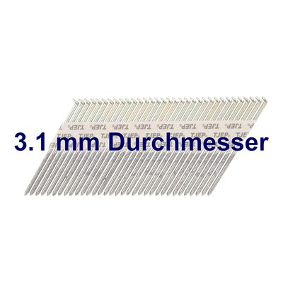 Paper-collated strip nails - 3.1 mm diameter