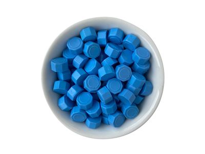 Sealing Wax Beads in Glass Bottle - Ocean Blue