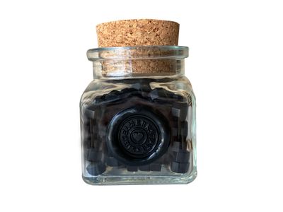 Sealing Wax Beads in Glass Bottle - Black