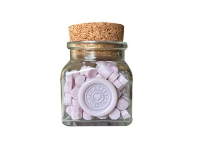 Sealing Wax Beads in Glass Bottle - Cherry blossom