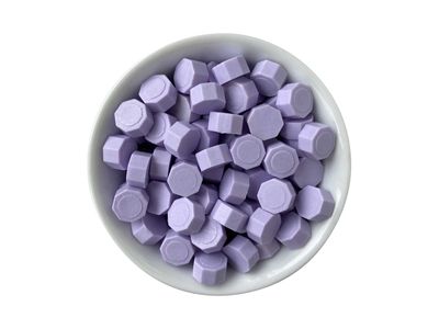Sealing Wax Beads in Glass Bottle - Lavender