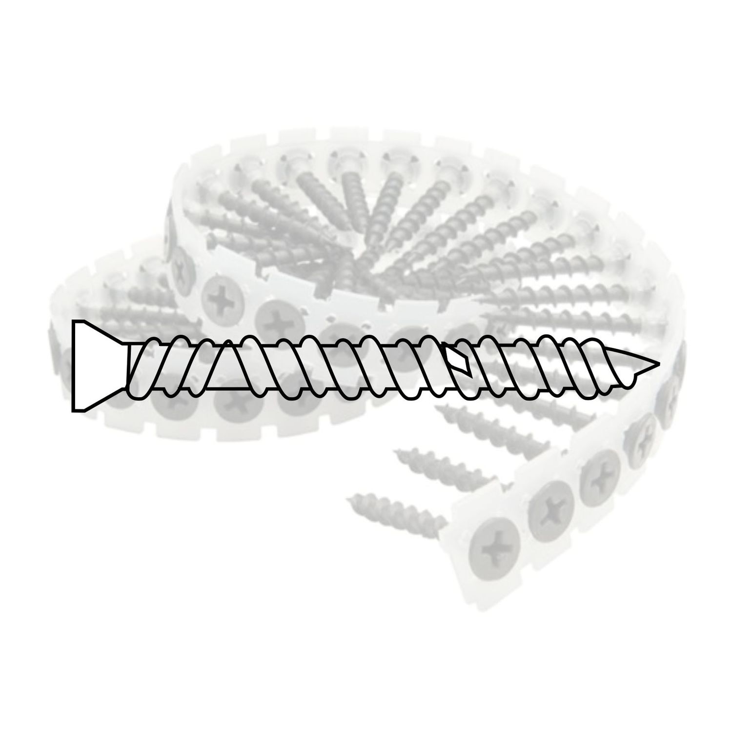Senco 39U30MC-5 Collated Screws - 3.5 x 35 mm
