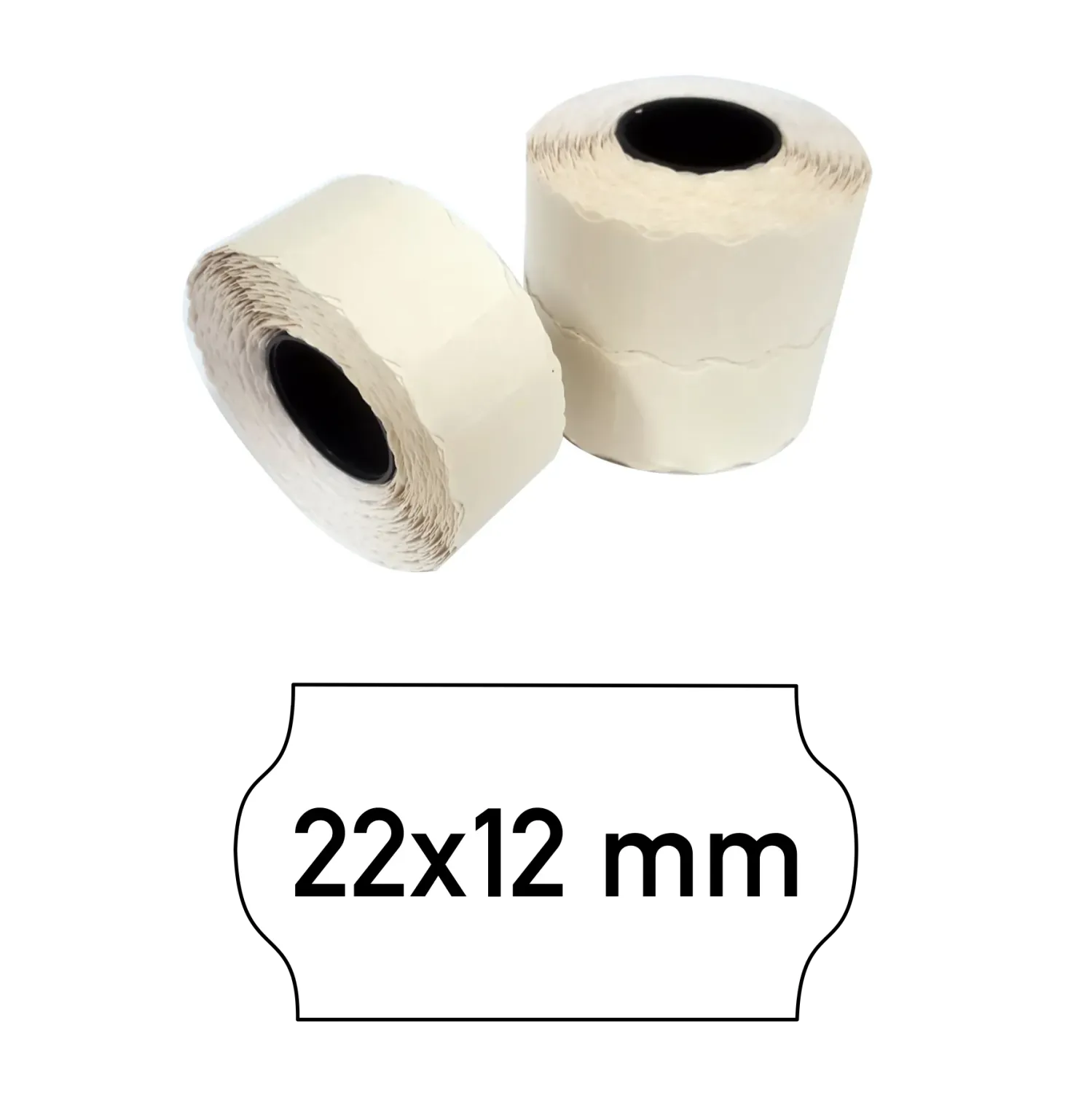 Price tags 22x12 mm white