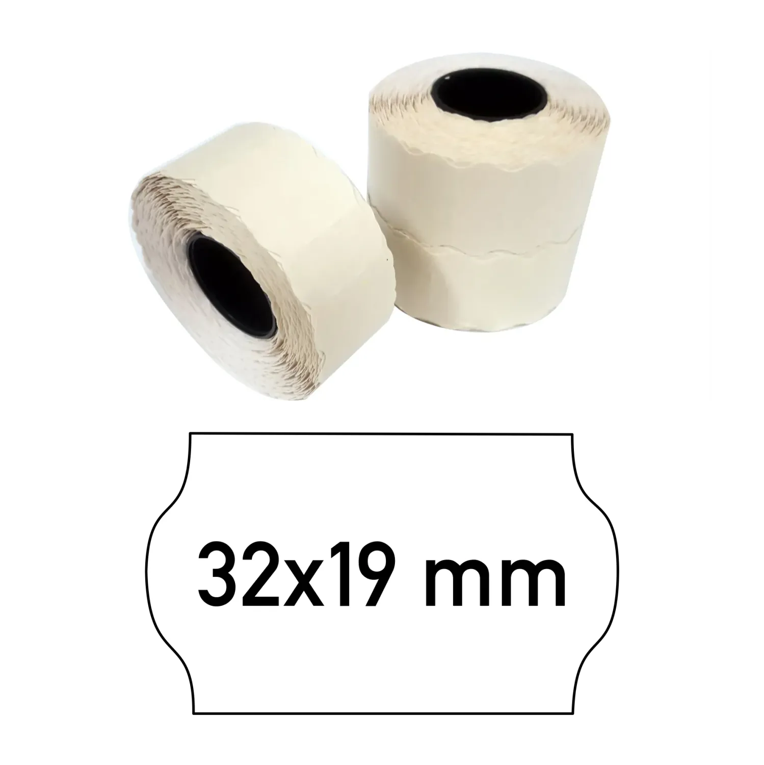 Price tags 32x19 mm white