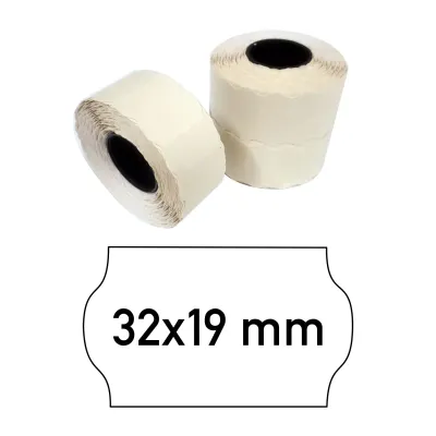 Price tags 32x19 mm white