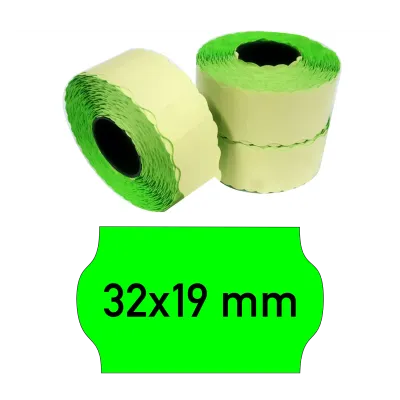 Price tags 32x19 mm green