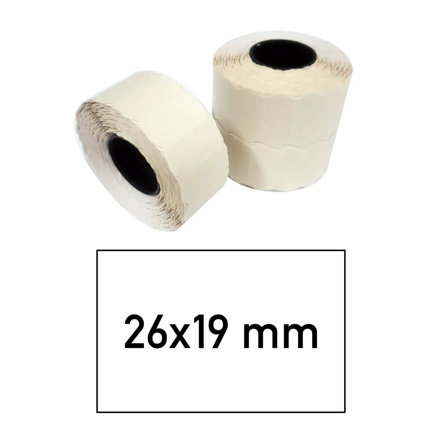 Price tags 26x19 mm white