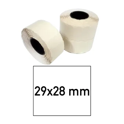 Price tags 29x28 mm white