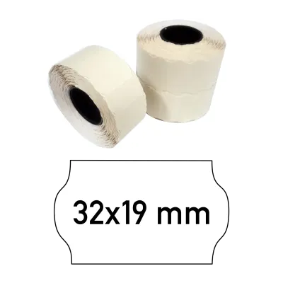 Price tags 32x19 mm white