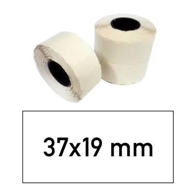 Price tags 37x19 mm white