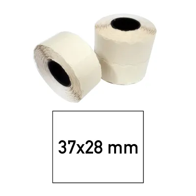 Price tags 37x28 mm white