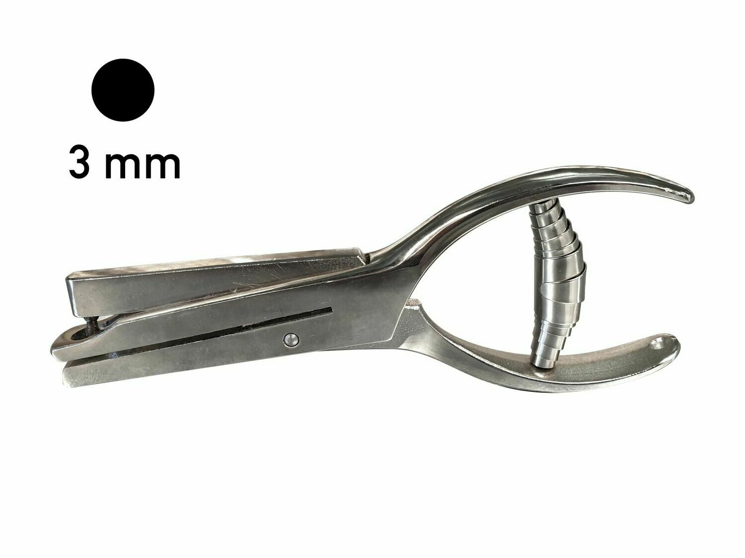 Pince de controle - Pince perforatrice 10/165 avec motifs, Motif: 3 mm trou rond