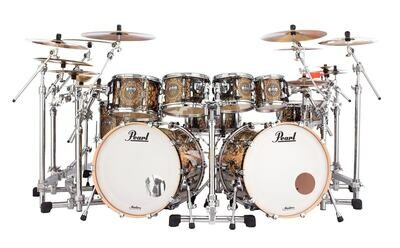 Pearl Masters Complete Cain & Abel Double Bass 10-Piece Drum Set | Special Order | Authorized Dealer
