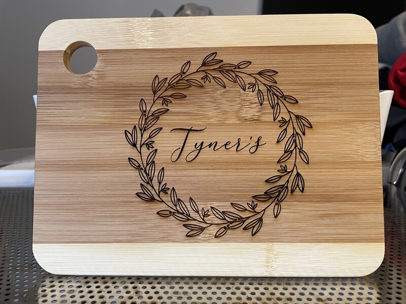 Personalized Bamboo Cutting Board