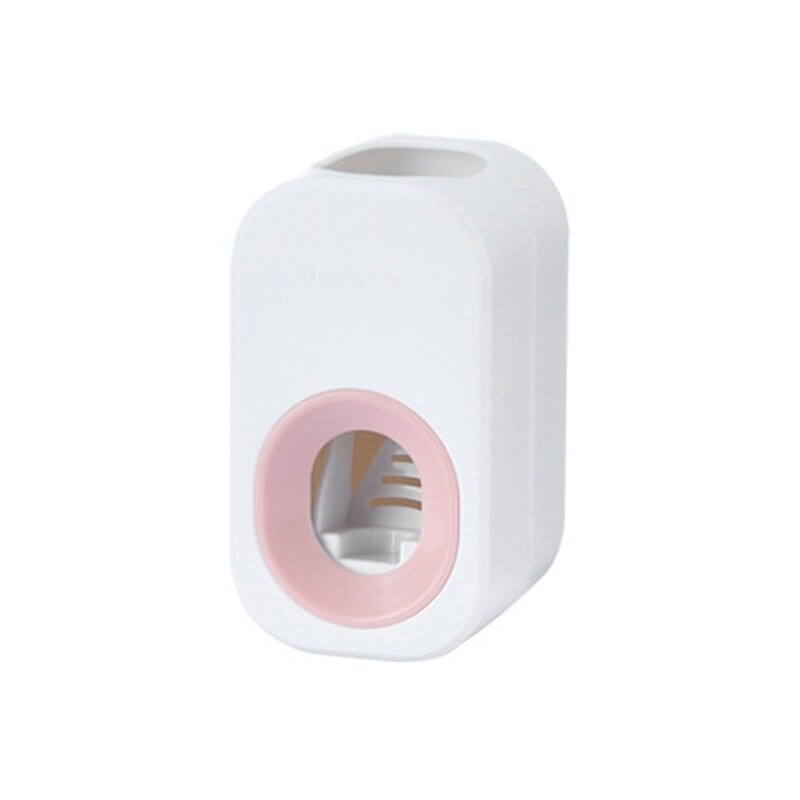 White/Pink Toothpaste Dispenser