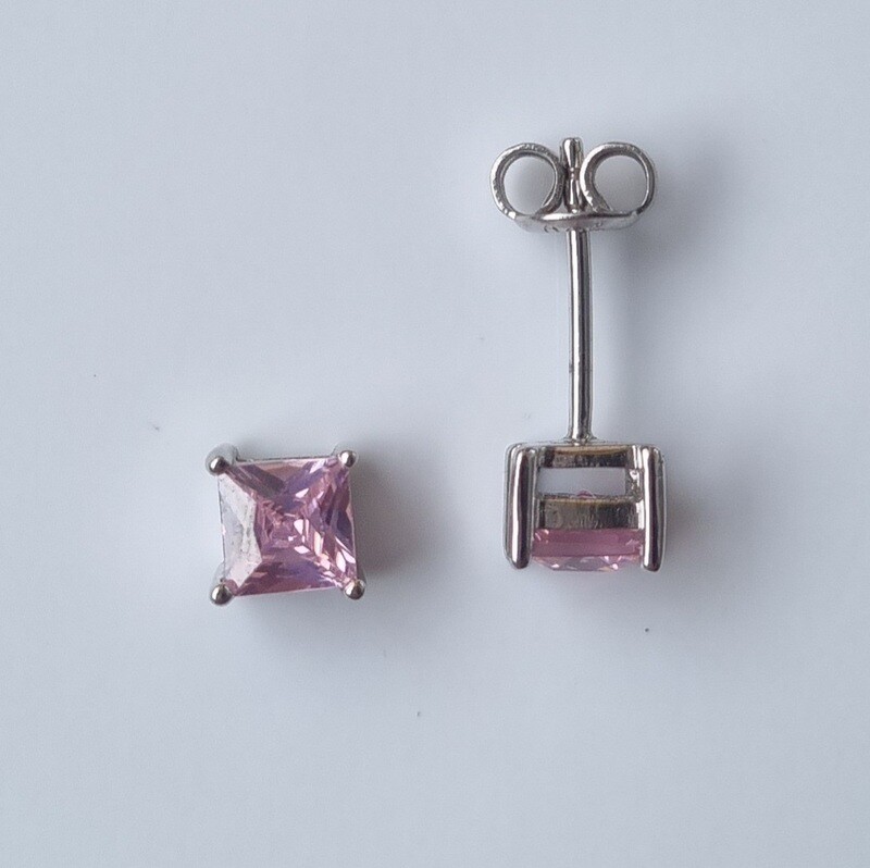 Ohrstecker Zirkonia Viereck