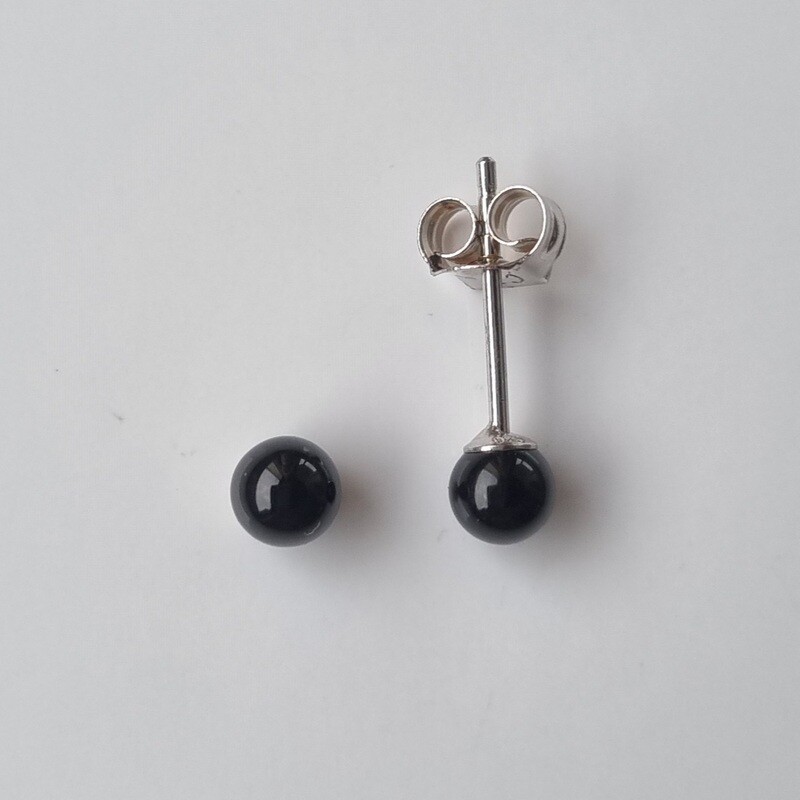 Ohrstecker Onyx